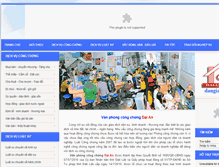 Tablet Screenshot of congchungdaian.com.vn